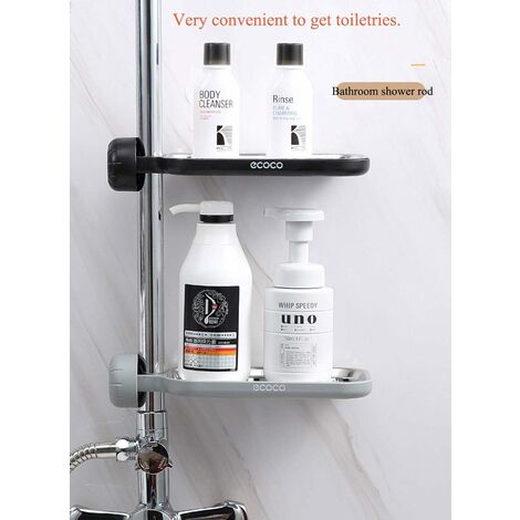 Acuum Étagère Murale De Salle De Bain Amovible Et étanche Avec Ventouse Sans Perçage Panier De Douche Organisateur De Rangement Pour Shampoing Revital | Leroy Merlin