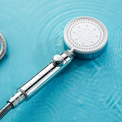 Pommeau de Douche,Pommeau Douche Anti Calcaire,Douche Haute Pression avec 4 Jets,Douchette avec Interrupteur,Pommeau de Douche Economie d'eau,Douchette Douche Salle de Bain Universel