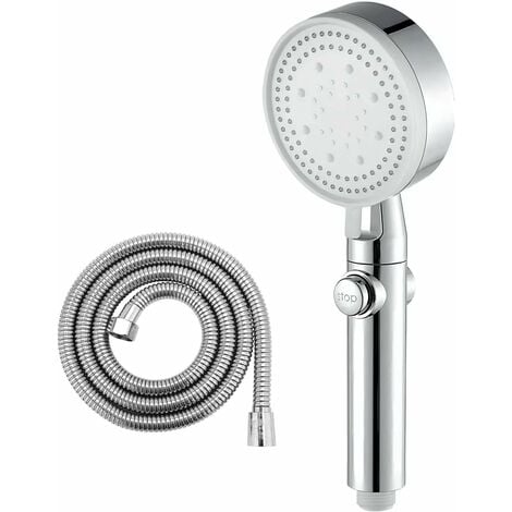 Pommeau de douche avec tuyau 2M, pomme de douche universelle haute pression  pour salle de bain