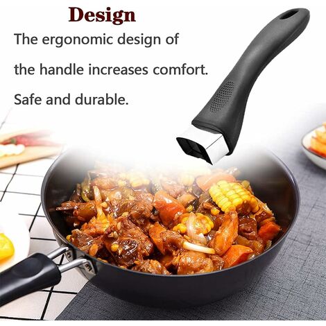 Poignée de casserole ergonomique universelle pour ustensiles de