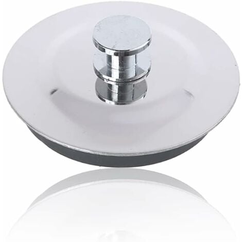 Bouchon universel gris pour évier, lavabo, bidet ou baignoire, Ø 36 mm à 58  mm