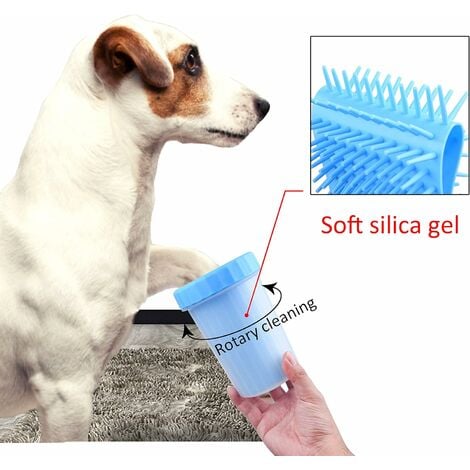 Nettoyeur de pattes de chien, brosse de nettoyage de chien portable avec  serviette nettoyant pour pattes d'animal de compagnie (vert)
