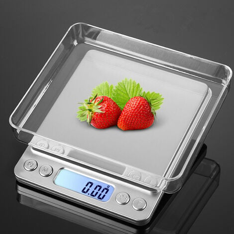 BRADOC Balance de Cuisine NuméRique, Balance Alimentaire Rechargeable 5  Kg/0,01 G, Balance de Cuisine de Haute PréCision avec éCran LCD