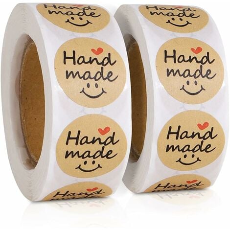 Étiquettes carrées en papier Kraft vierge pour cadeau de mariage