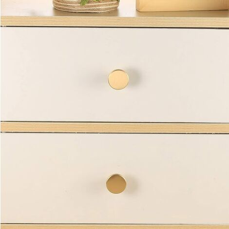 sourcing map 4Pcs Laiton Molette Pouce Vis, M3x10mm 13.5mm