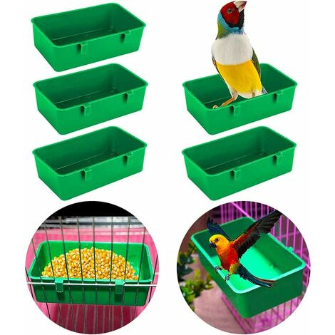 Mangeoire à oiseaux suspendue en acrylique - L 15,1 cm x l 14,5 cm x H 15,3  cm