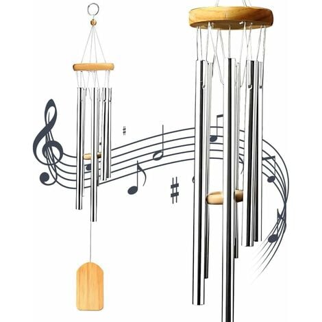 Carillons éoliens, carillons éoliens en bois décorés à la main  personnalisés carillons éoliens musicaux pour jardin