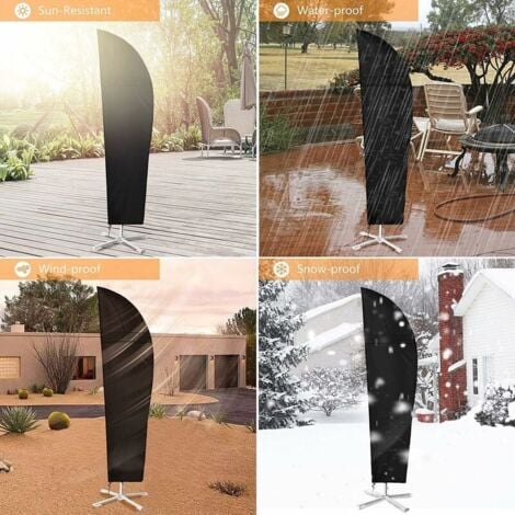 Housse de protection hiver pour parasol déporté Sun Garden