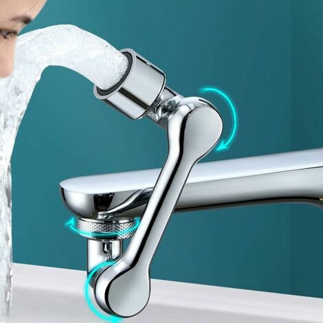 Embout de robinet pivotant, 1080 degrés rotatif pour robinets, mousseur de  robinet, régulateur de jet, rallonge de robinet pour robinets, cuisine