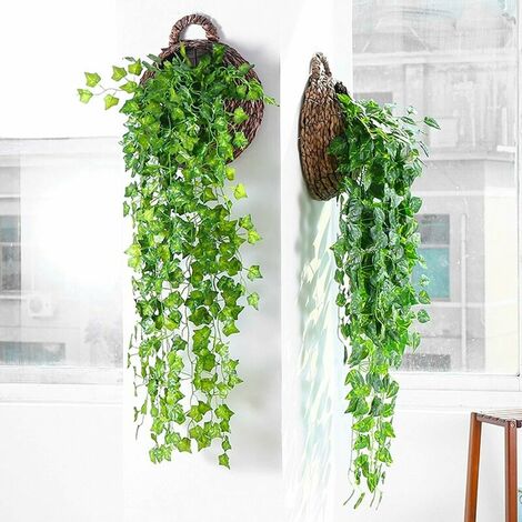 3Pcs Plante Artificielle, Fausse Plante Tombante Deco Pour