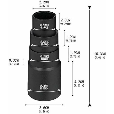 Adaptateur aspirateur 6 pièces, adaptateur aspirateur universel, adaptateur  convertisseur de tuyau d'aspiration, V