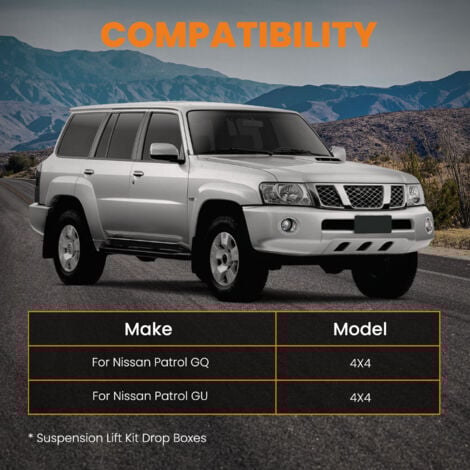 3" 4''5" Inch Drop Box  For Nissan Patrol GU GQ Y60 Y61  Suspension Lift Support