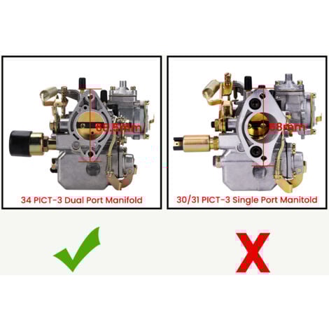 34 PICT-3 Carburateur 1600CC Carburetor for VW Beetle 113129031K 113129231R