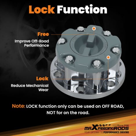 2x Moyeu Roue Libre for Mitsubishi Triton Pajero Free Wheel Hub Lock Md886389