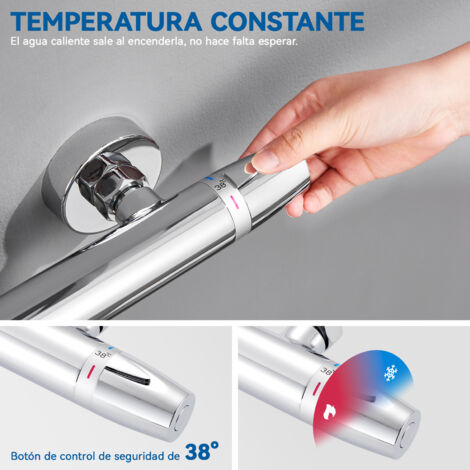 Ducha Termost Grifo Ducha Empotrado Bricomart Ducha Termost