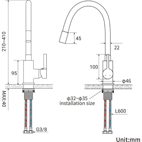 Grifos De Cocina Doble Salida Grifo De Cocina En Con ósmosis