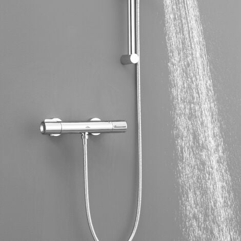 Auralum Juego de Grifo Cascada y Alcachofa para Bañera, Mezclador