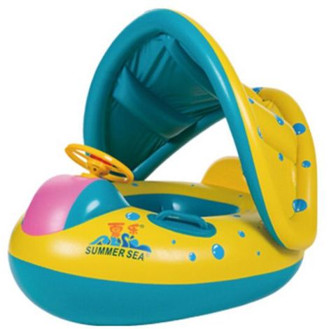 Bouee Bebe Gonflable Fauteuil Epaississement A Piscine Natation Parasol Baignoire