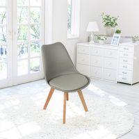 WIHHOBY Lot de 4 chaises scandinave avec coussin super qualité gris