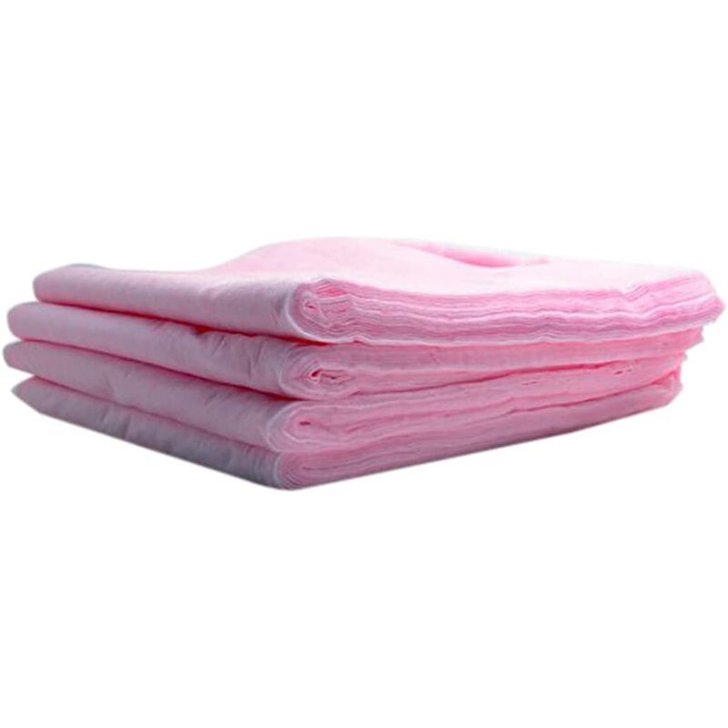 Gazes Imprégnées Pour Balayage Humide - Lot De 50, Rose, Pour Sols, Action électrostatique Anti-poussière