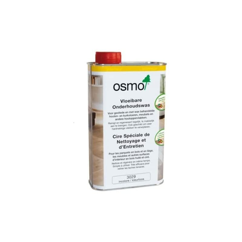 Huile De Finition Osmo – Haute Teneur En Solide, Satin Transparent – Pour Portes Et Boiseries Intérieures