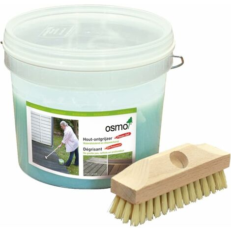Dégraissant gel pour bois 0.5L – Restauration incolore des surfaces – Élimine taches et salissures – Pour bois dur et teck – Osmo