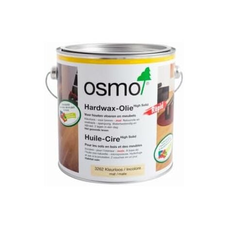 HUILE CIRE OSMO SÃƒâ€°CHAGE RAPIDE MAT 3262 0.750L