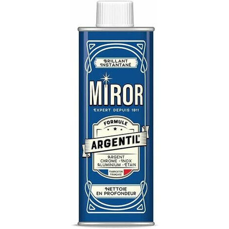 MIROR Formule Argentil - Nettoyant Argent Chrome Inox Ã¢â‚â€œ 250mL