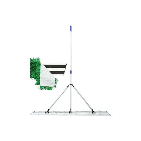 Balai trapeze alu  120cm + Manche reglable 180cm + Frange 120cm