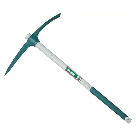 pioche terrassier œil rond 2,5kg + manche fibergo
