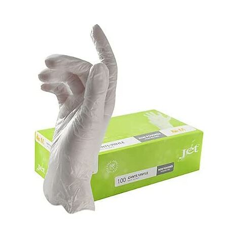 Gants vinyle non poudrés Taille XL (9/10) - les 100 (1/7)
