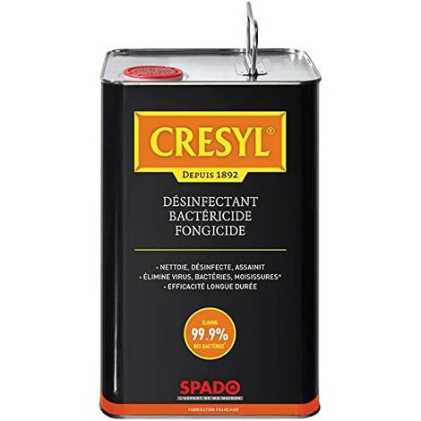 Le Plus De L'Entretien – Cresyl 5L nettoyant désinfectant concentré – Élimine 99,9% des bactéries – Efficacité prouvée contre germes et microbes