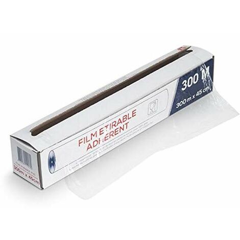 Film étirable Alimentaire Professionnel Avec Coupeur ZIPcut - 30 Cm X 300 M, Transparent, Neuf