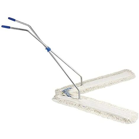 Le Plus De L'Entretien – Balai ciseaux 2 x 100 cm – Franges 100% coton pour nettoyage efficace – Qualité supérieure pour performance optimale