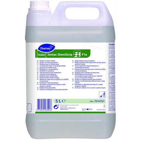 TASKI Jontec OmniStrip F1e Ã¢â‚â€œ 5L - DÃƒÂ©tergent puissant/dÃƒÂ©capant ÃƒÂ  sec pour la mÃƒÂ©thode spray