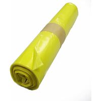 Sacs poubelles 100L Jaune - 200 Sacs