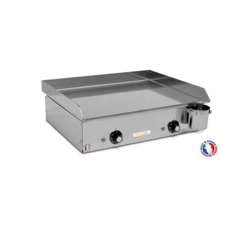 Plancha électrique 2400W – Surface de cuisson 52 x 40 cm – 2 zones de chauffe indépendantes – Norme IPX4 pour usage extérieur