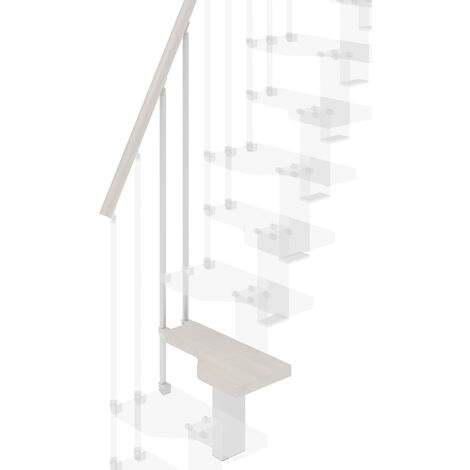 Misterstep - Gradino Supplementare  con  Ringhiera -  Mini  Ø 61 cm - Colore Legno Sbiancato 84