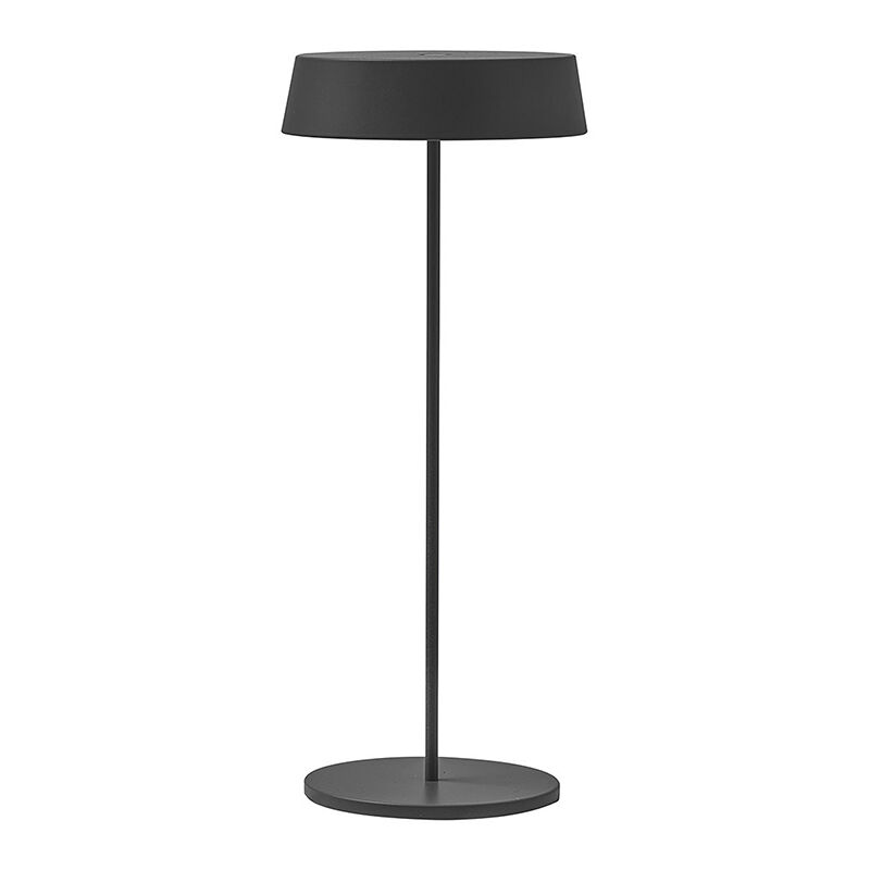 Lampe de table LED Inemuri Anthracite avec USB Touch, rechargeable et dimmable, autonomie 12h