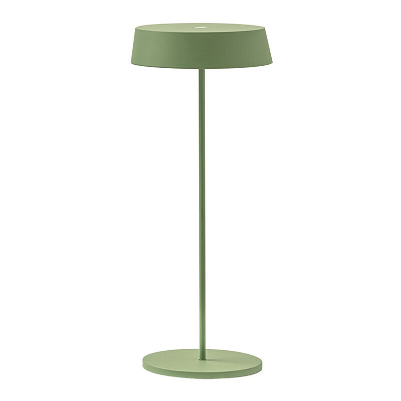 Lampe de table LED rechargeable et dimmable Inemuri Pale Green USB Touch avec 12h d'autonomie