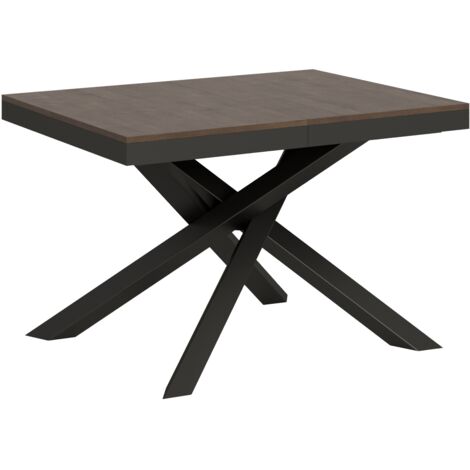 Table extensible 90x120/224 cm Volantis Evolution Noyer Structure Anthracite