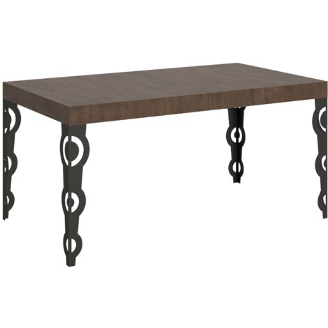Table extensible 90x160/420 cm Karamay Noyer Structure Anthracite (1/5)