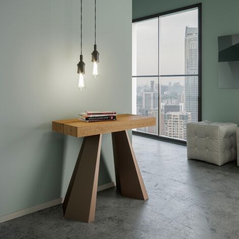 Console Extensible 90X40/196 Cm Diamante Small Chêne Premium Nature Structure Ours (1/5)