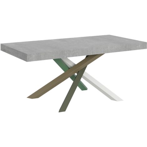 Table extensible 90x180/284 cm Volantis Cemento structure 4/A