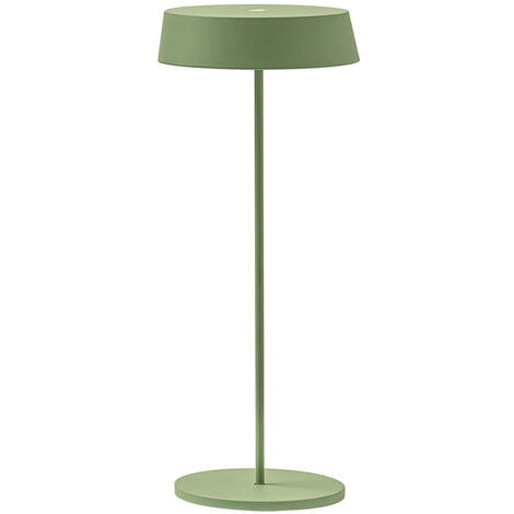 Lampe de table LED rechargeable et dimmable Inemuri Pale Green USB Touch avec 12h d'autonomie