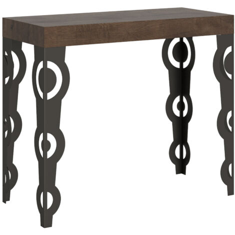 Console Extensible 90X40/300 Cm Karamay Noyer Structure Anthracite (1/5)