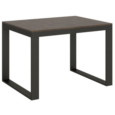 Table extensible 90x120/380 cm Tecno Evolution Noyer Structure Anthracite (1/5)
