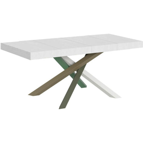 Table extensible 90x120/224 cm Volantis Premium Structure Frêne Blanc 4/A (1/2)