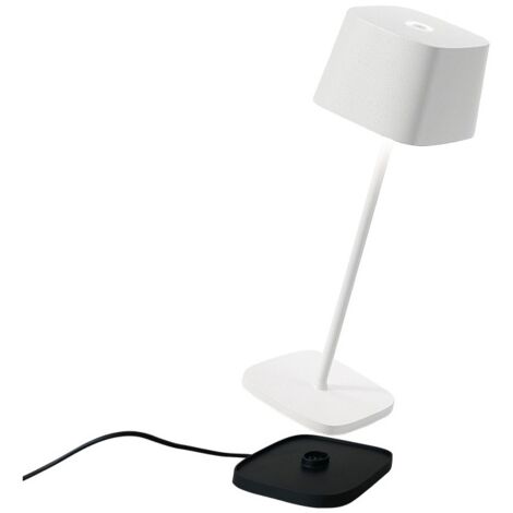 Lampe De Table Led Rechargeable Et Dimmable Ofelia Pro Blanc (1/7)