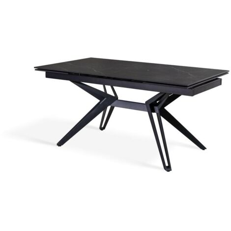 Match 3 Table Extensible (160/240X90 Cm) En Céramique Noire (1/5)